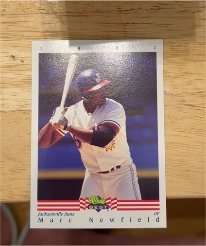 1992 Classic Best #1 Marc Newfield — front