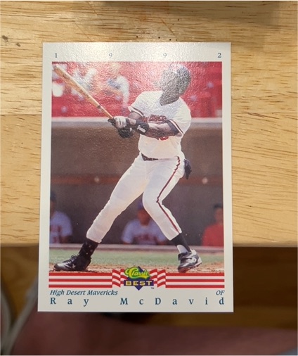 1992 Classic Best #131 Ray McDavid — front