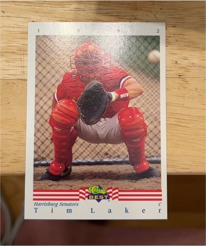 1992 Classic Best #1 Tim Laker — front
