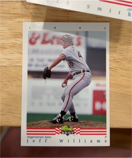 1992 Classic Best Jeff Williams — front