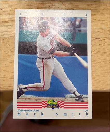 1992 Classic Best #1 Mark Smith — front