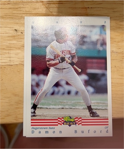 1992 Classic Best Damon Buford — front