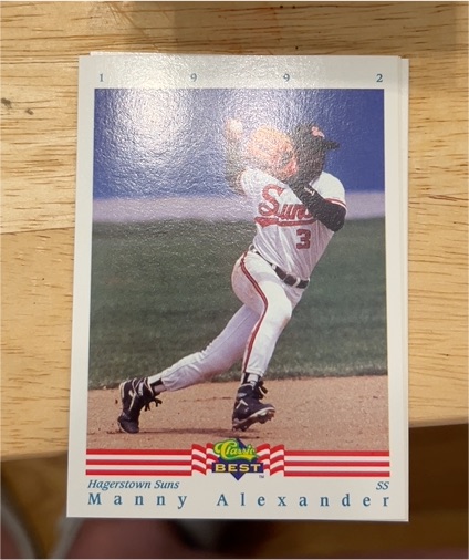 1992 Classic Best #1 Manny Alexander — front