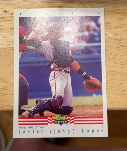 1992 Classic Best #1 Javier (Javy) Lopez — front
