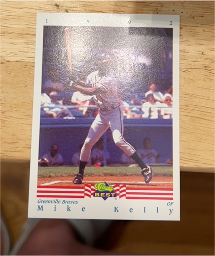 1992 Classic Best #1 Mike Kelly — front