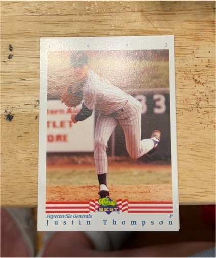 1992 Classic Best #2 Justin Thompson — front