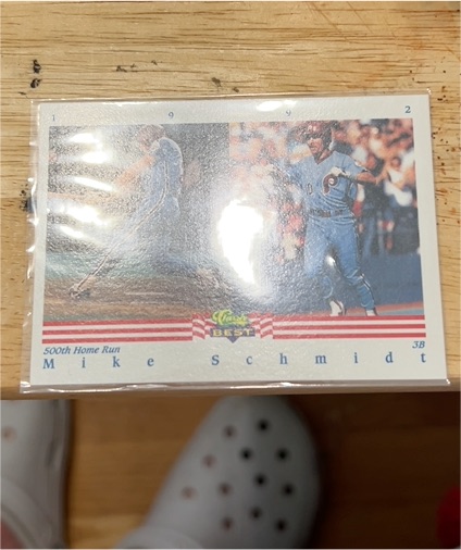 1992 Classic Best #1 Mike Schmidt 500th Home Run — front