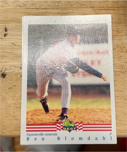 1992 Classic Best #105 Ben Blomdahl — front