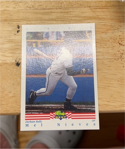 1992 Classic Best #2 Mel Nieves — front