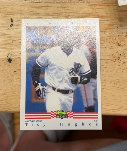 1992 Classic Best Troy Hughes Durham Bulls — front