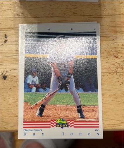 1992 Classic Best #79 Dax Jones — front