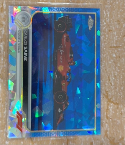 2022 Topps Chrome Formula 1 Sapphire #118 Carlos Sainz — front