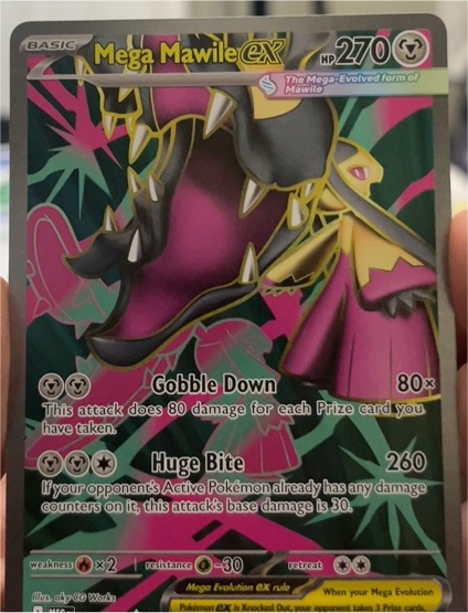 Pokémon TCG Mega Mawile ex 162/132 Mega Evolutions Ultra Rare English 2025 — front