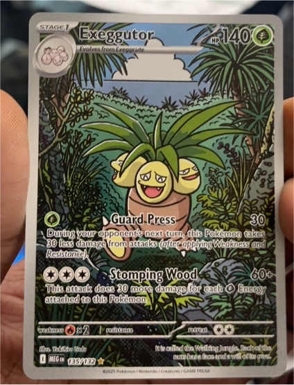 2022 Pokémon Mega Evolution #135 Exeggutor Illustration Rare — front