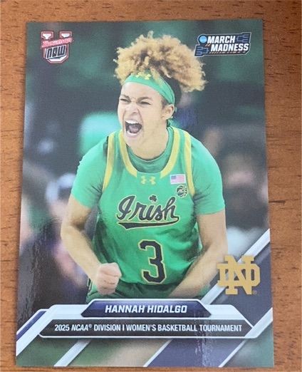 2025 Bowman U Now NCAA March Madness #3 Hannah Hidalgo — front