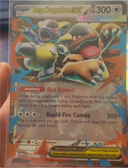 2016 Pokémon Mega Evolutions #104 Mega Kangaskhan EX — front
