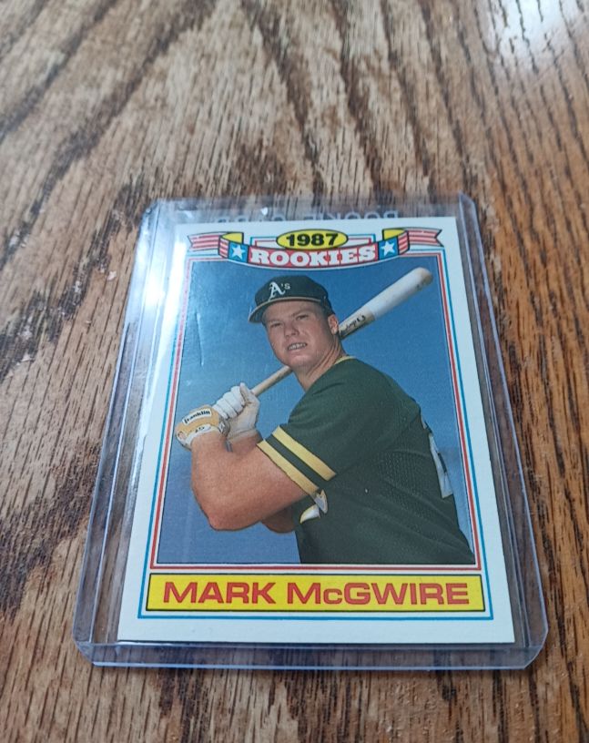 1987 Topps Rookies Commemorative Set #13 Mark McGwire — front