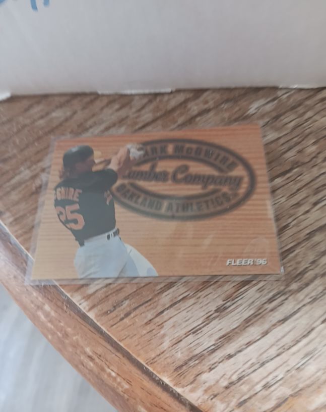 1996 Fleer Lumber Company #5 Mark McGwire — front