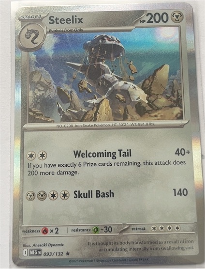 2025 Pokémon TCG Mega Evolution #093 Steelix — front
