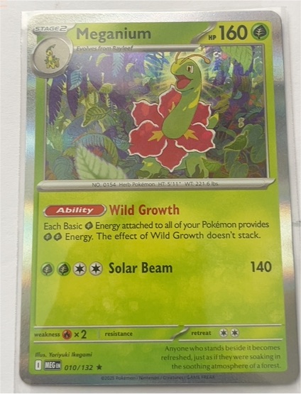 2023 Pokémon Mega Evolution #010 Meganium — front