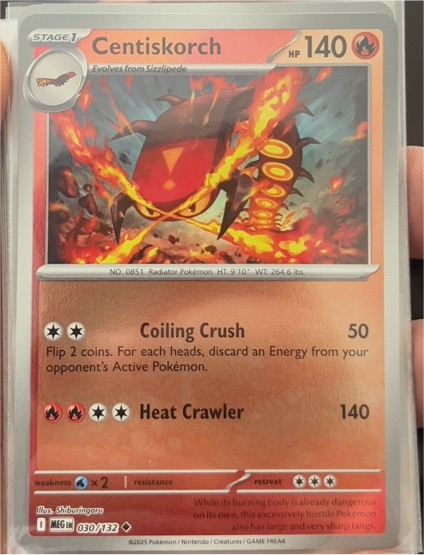 2025 Pokémon Mega Evolutions #030 Centiskorch — front