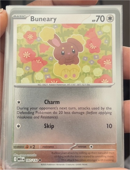 2025 Pokémon TCG Mega Evolution #107 Buneary — front