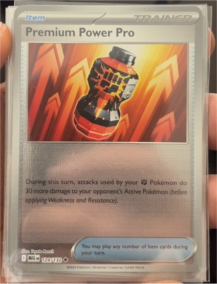 2025 Pokemon Mega Evolution #124 Premium Power Pro — front
