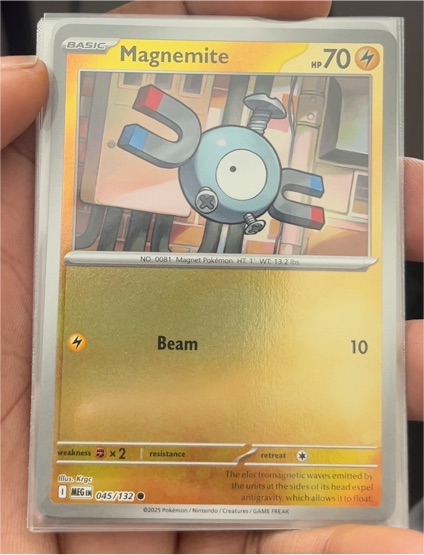 2025 Pokemon Mega Evolution #045 Magnemite — front