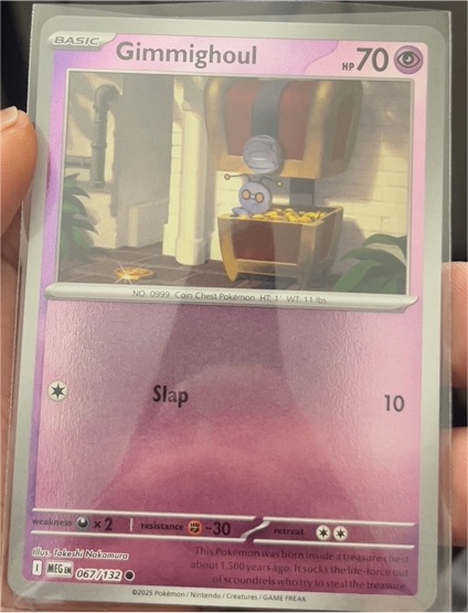 2025 Pokémon Mega Evolution #067 Gimmighoul — front