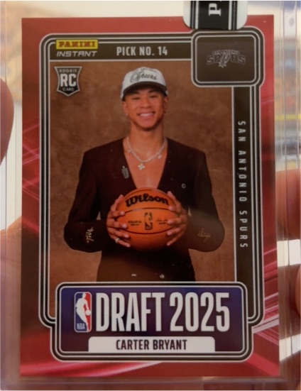 2025 Panini Instant NBA Draft 2025 #14 Carter Bryant — front