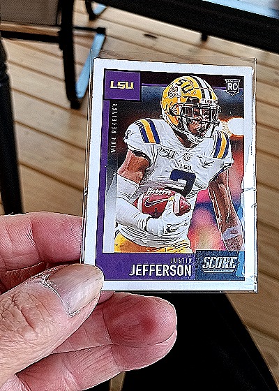 2020 Panini Score #430 Justin Jefferson — front