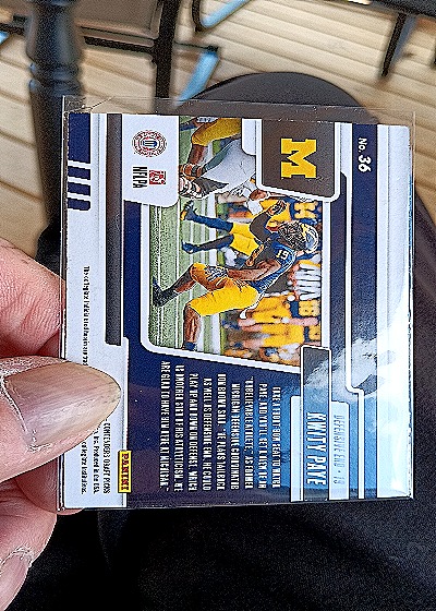 2021 Panini Contenders Draft Picks #36 Kwity Paye Front-Row Seats — back