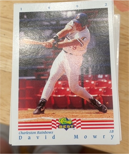 1992 Classic Best #1B David Mowry — front