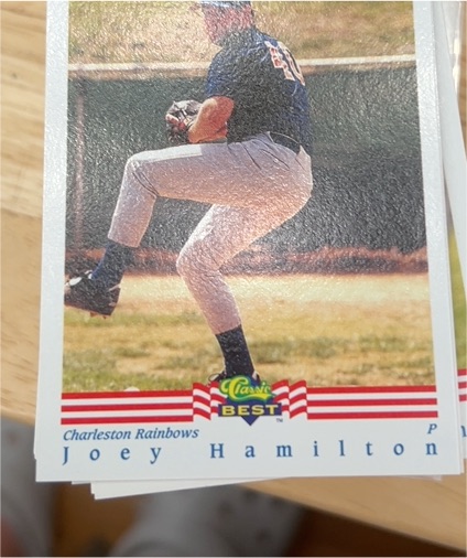 1992 Classic Best #54 Joey Hamilton — front