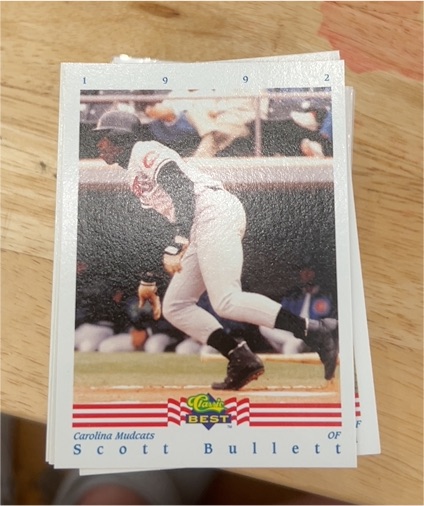 1992 Classic Best #1 Scott Bullett — front