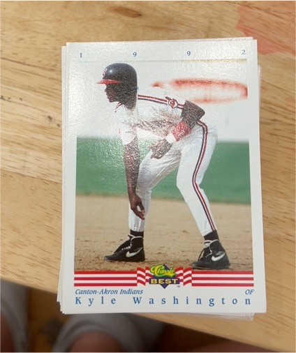 1992 Classic Best #41 Kyle Washington — front