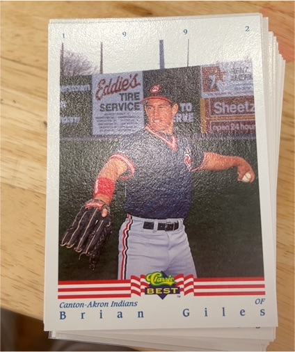 1992 Classic Best #38 Brian Giles — front