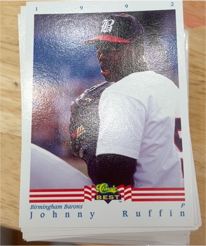 1992 Classic Best #33 Johnny Ruffin — front