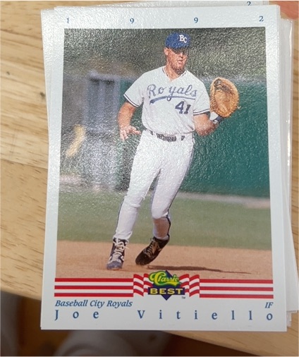 1992 Classic Best #1 Joe Vitiello — front