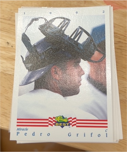 1992 Classic Best #I Pedro Grifol — front