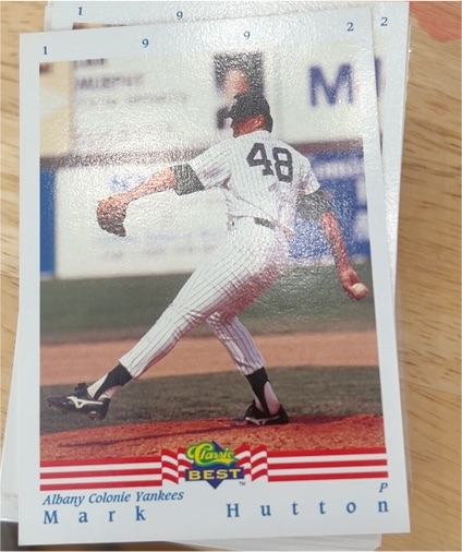 1992 Classic Best #1 Mark Hutton — front