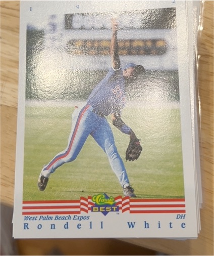 1992 Classic Best #1 Rondell White — front
