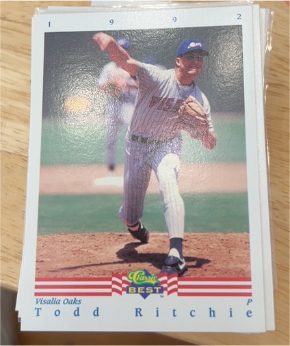 1992 Classic Best #2 Todd Ritchie — front
