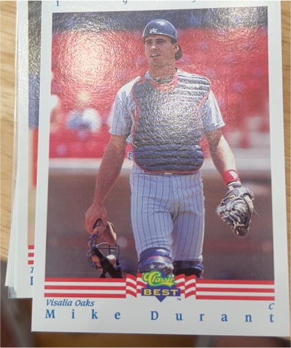 1992 Classic Best #294 Mike Durant Visalia Oaks — front