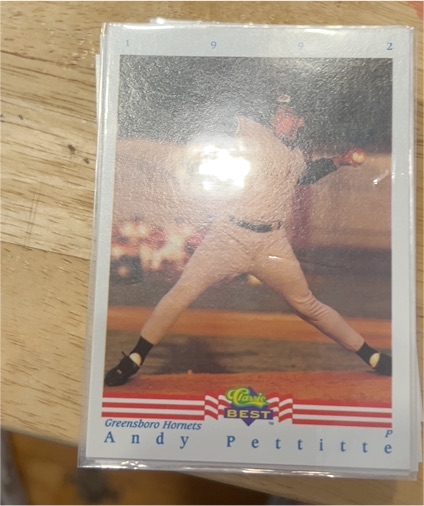 1992 Classic Best #286 Andy Pettitte — front