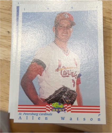 1992 Classic Best #1 Allen Watson — front