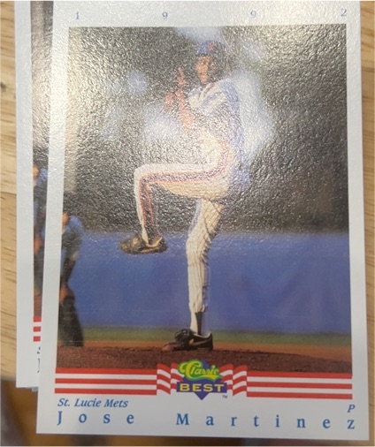 1992 Classic Best #1 Jose Martinez — front