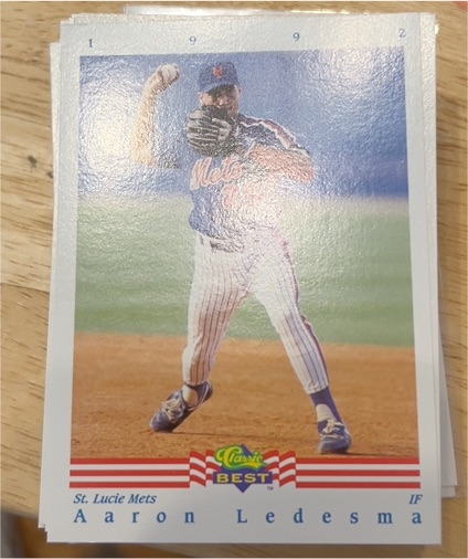 1992 Classic Best #1 Aaron Ledesma — front