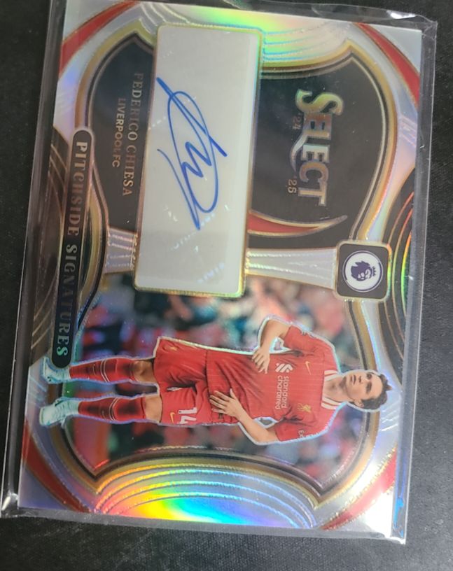 2024-25 Panini Select Premier League Pitchside Signatures #PS-FC Federico Chiesa — front