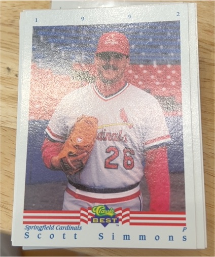 1992 Classic Best #2 Scott Simmons — front
